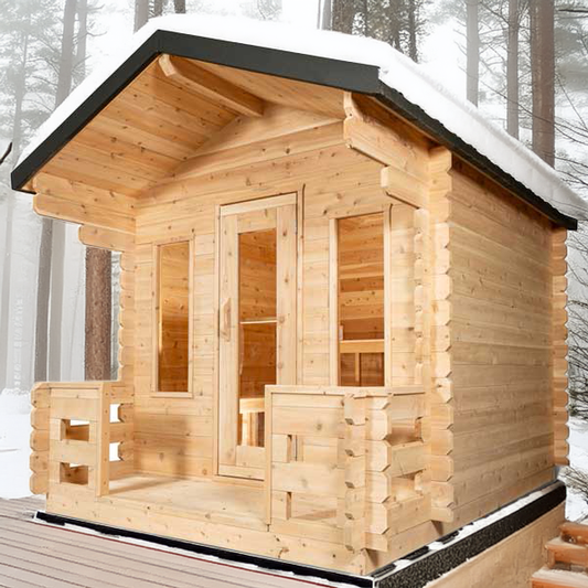 Georgian Cabin Sauna with Porch by Dundalk Leisurecraft