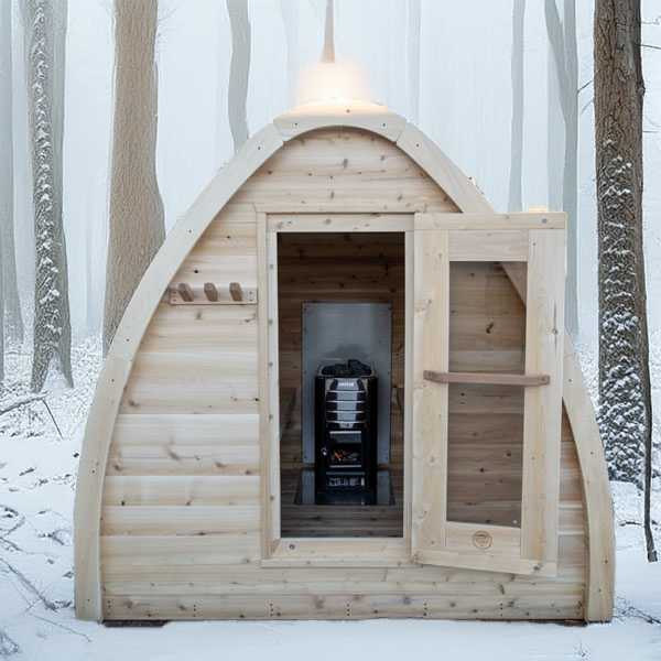 CT Minipod 4-Person Outdoor Sauna by Dundalk Leisurecraft