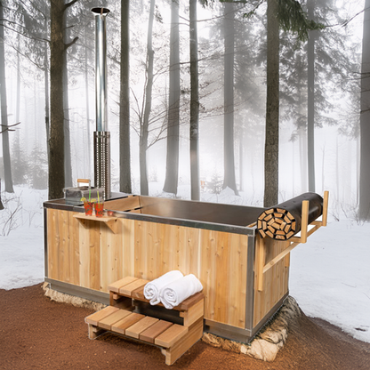 Dundalk Leisurecraft Starlight Wood Burning Hot Tub for 1 Person