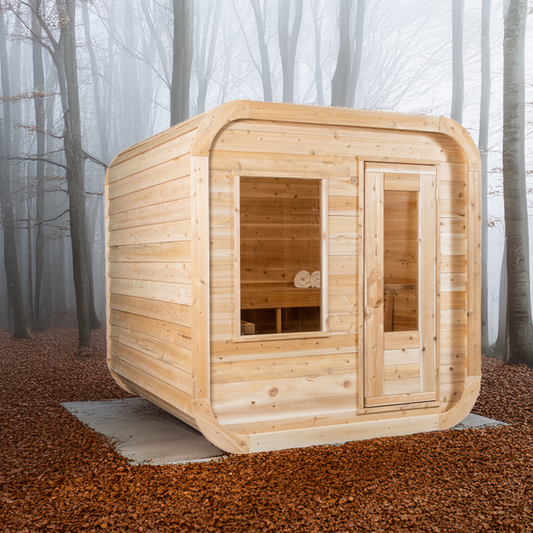 CTC22LU Luna 3-4 Person Outdoor Cube Sauna by Dundalk Leisurecraft