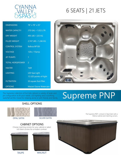 Supreme PNP by Cyanna Valley Spas